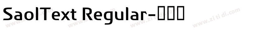 SaolText Regular字体转换